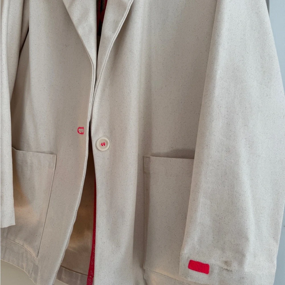 Elegant Cream Utility Jacket for Women - Picture 3 of 5